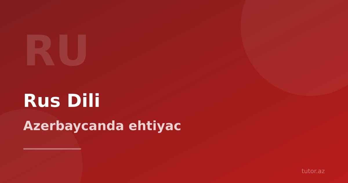 Rus dili repetitoru: 2026-ci ildə hələ də lazımdırmı?