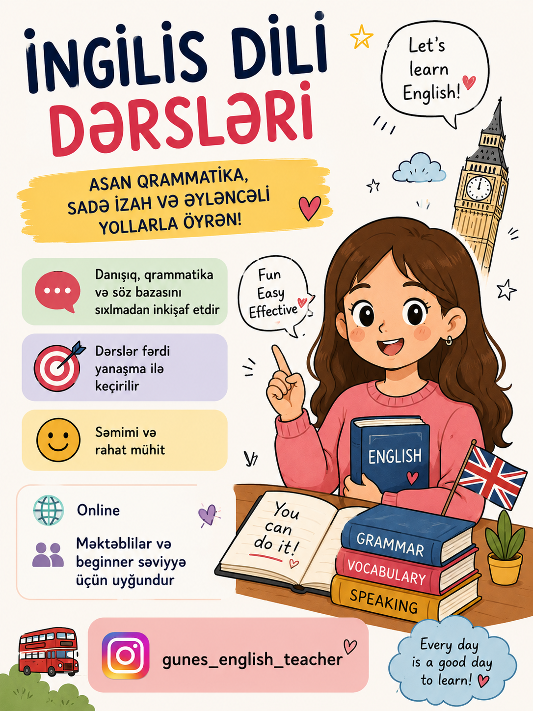 Günəş Əliyeva — İngilis dili müəllimi, Bakı